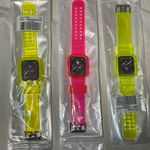 1- 44mm neon green 2- 40mm neon green and fucsia unisex